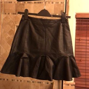 Leather skirt